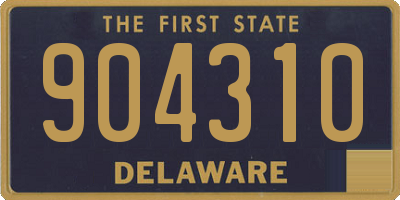 DE license plate 904310