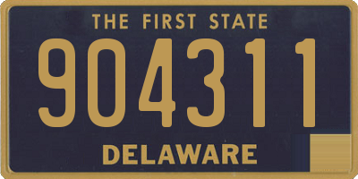 DE license plate 904311