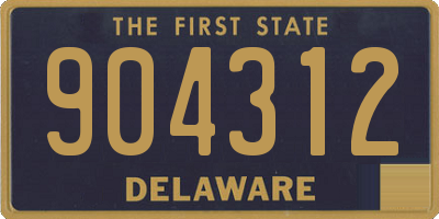DE license plate 904312