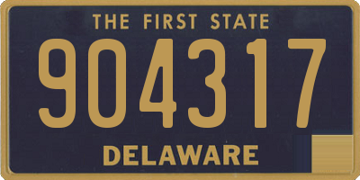 DE license plate 904317