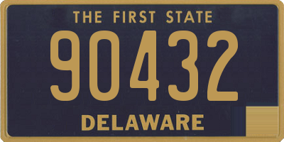 DE license plate 90432
