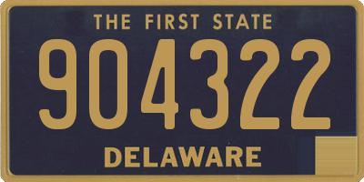 DE license plate 904322