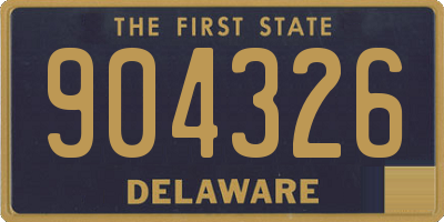 DE license plate 904326
