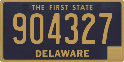 DE license plate 904327