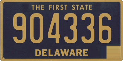 DE license plate 904336