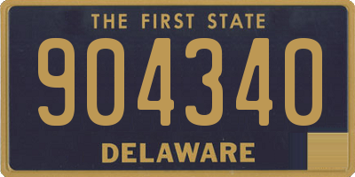 DE license plate 904340