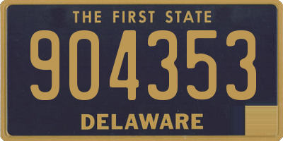 DE license plate 904353