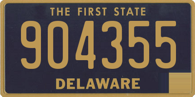 DE license plate 904355