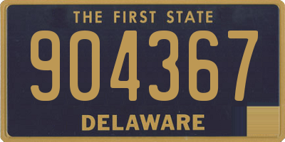 DE license plate 904367