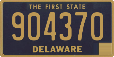 DE license plate 904370