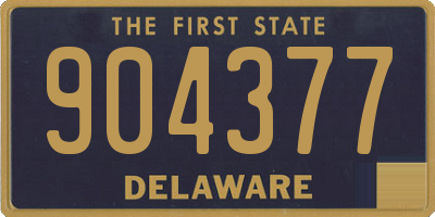 DE license plate 904377