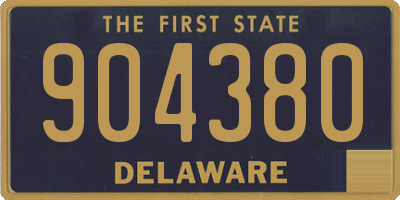DE license plate 904380
