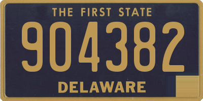DE license plate 904382