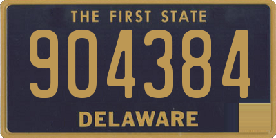 DE license plate 904384