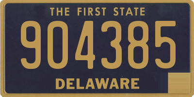 DE license plate 904385