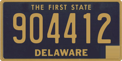 DE license plate 904412