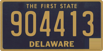 DE license plate 904413