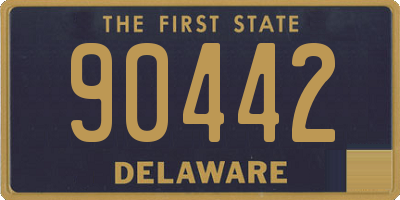 DE license plate 90442