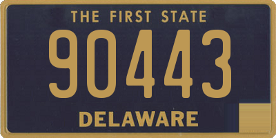 DE license plate 90443