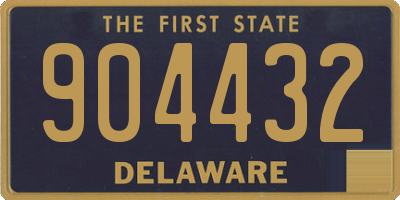 DE license plate 904432