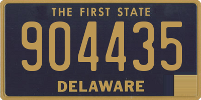 DE license plate 904435