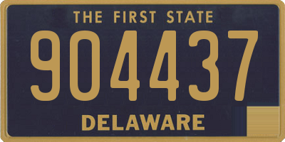 DE license plate 904437