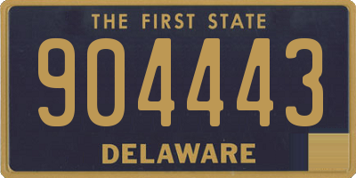 DE license plate 904443