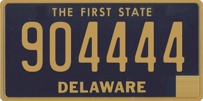 DE license plate 904444