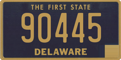 DE license plate 90445