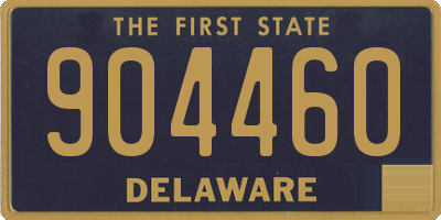 DE license plate 904460