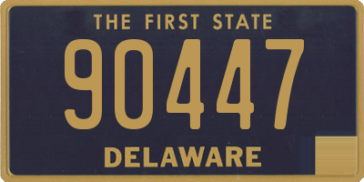 DE license plate 90447