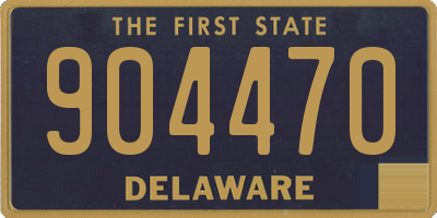 DE license plate 904470