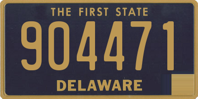 DE license plate 904471