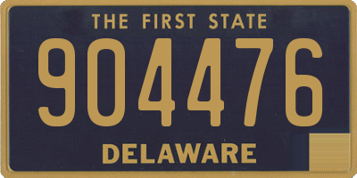 DE license plate 904476