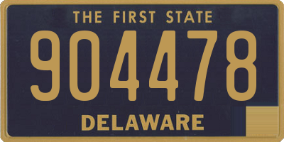 DE license plate 904478