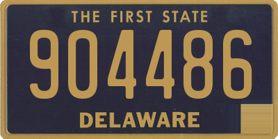 DE license plate 904486