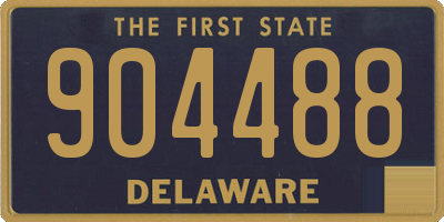 DE license plate 904488