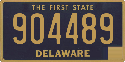 DE license plate 904489
