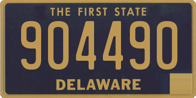 DE license plate 904490