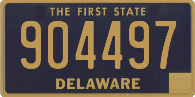 DE license plate 904497