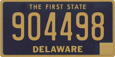 DE license plate 904498