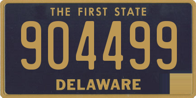 DE license plate 904499