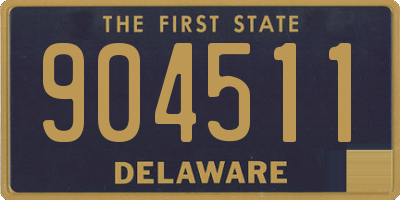 DE license plate 904511