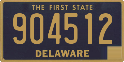 DE license plate 904512