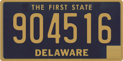 DE license plate 904516