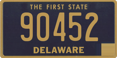 DE license plate 90452