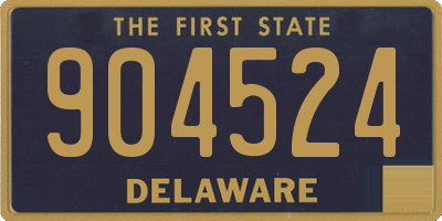 DE license plate 904524