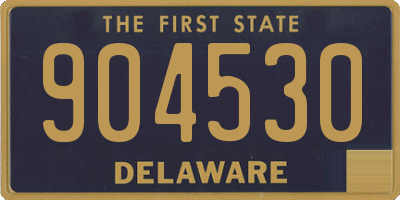 DE license plate 904530