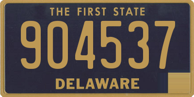 DE license plate 904537