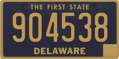 DE license plate 904538